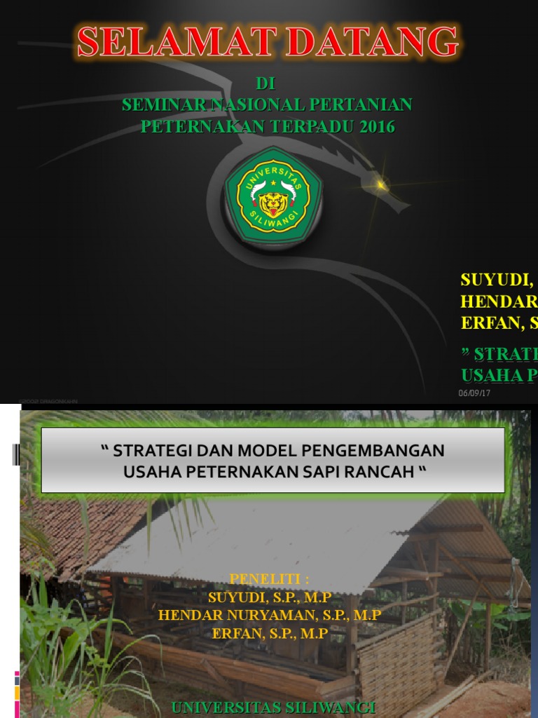 Strategi Dan Model Pengembangan Usaha Peternakan Sapi Rancah | PDF