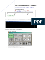Contoh Perhitungan Dan Desain Balok Beton Dengan SAP2000