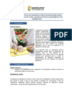Buenas Practicas Manufactura Restaurantes PDF