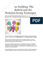 Pre MT Rdg#1. Delphi Method & Nominal Group Technique For Consensus Building