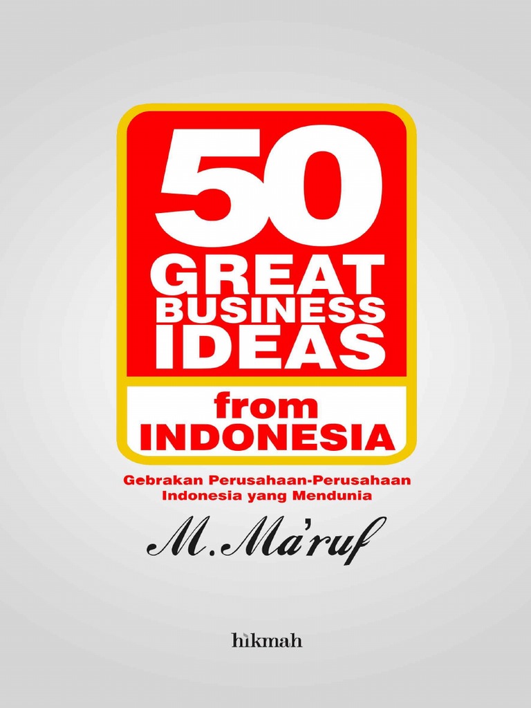 50 Great Business Ideas From Indonesia