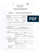 General Information Form - Bureau of Customs Recordation For IPR