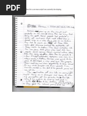 Character Bio Scans