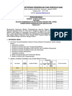 Pengumuman Seleksi Penerimaan CPNS Kemendikbud 2017 PDF