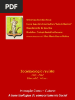 EEH-Aula 11 -2015 - Interação Genes Cultura - Sociobiologia Revista