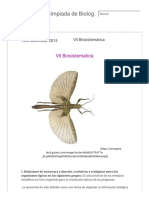 Temario de La Olimpiada de Biología... VII Biosistematica