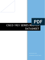 Cisco 1921 Series Router Datasheet