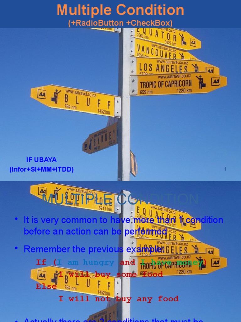 Understanding Multiple Conditions in C# | PDF | Areas Of Computer ...
