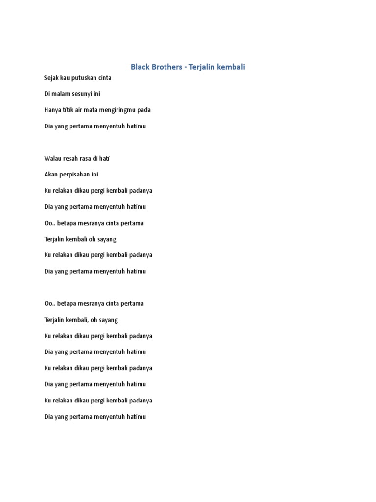 Lirik Lagu Ku Relakan Dikau Pergi