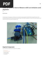 How To Control Servo Motors With An Arduino and Joystick