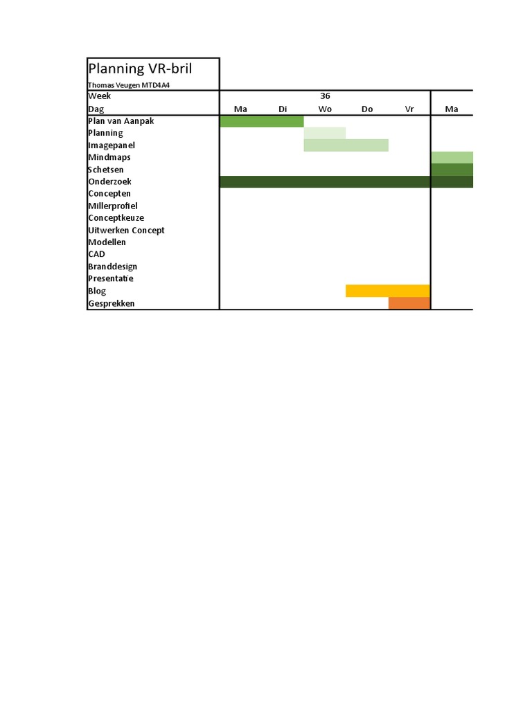 VR-Bril Project Planning Guide | PDF