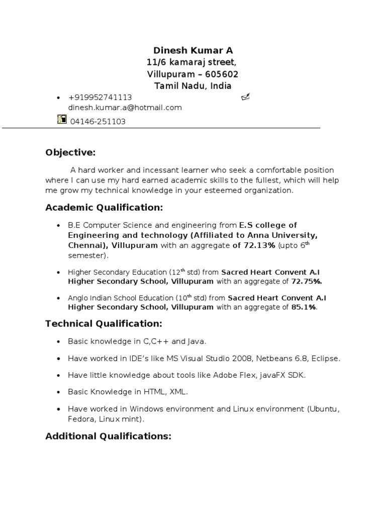 Dinesh Kumar's Academic Profile | PDF | Software | Computing