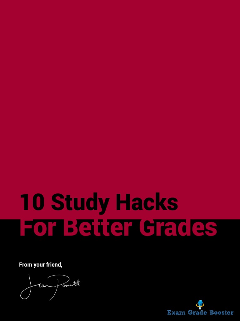 10 Study Hacks For Better Grades - EGB PDF | PDF | Sleep | Test ...