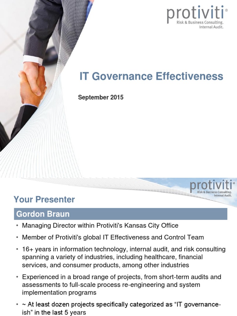 IT Governance Effectiveness | PDF | Governance | Risk Management