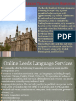 Exceptional Quality Leeds Translation Services