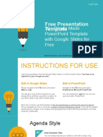 Education Idea Bulb Google Slides Presentation