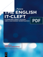 The English It-Cleft: A Constructional Account and a Diachronic Investigation