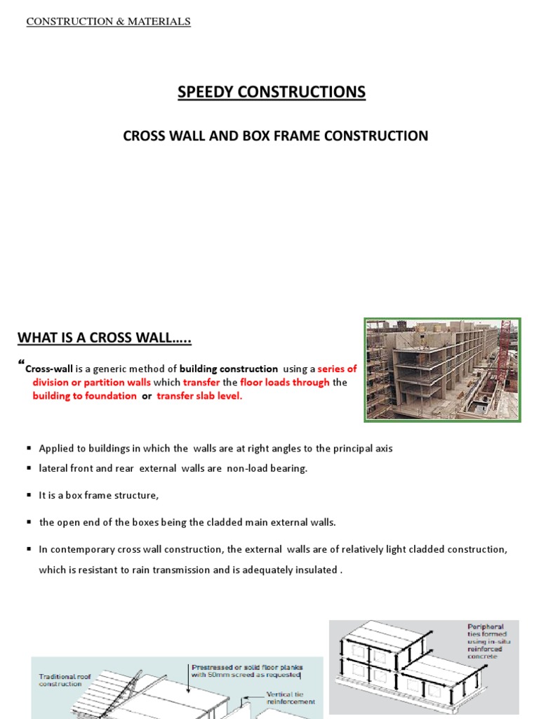 Cross Wall Construction Benefits | PDF | Wall | Precast Concrete