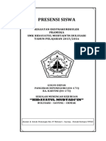 Presensi Siswa Ekstrakurikuler Pramuka SMK Hidayatul 2015
