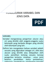 Pengukuran Variabel Dan Jenis Data