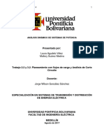 Planeamiento Transmisión Con Flujos de Carga y Análisis de Cortocircuito