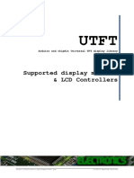 UTFT Supported Display Modules & Controllers