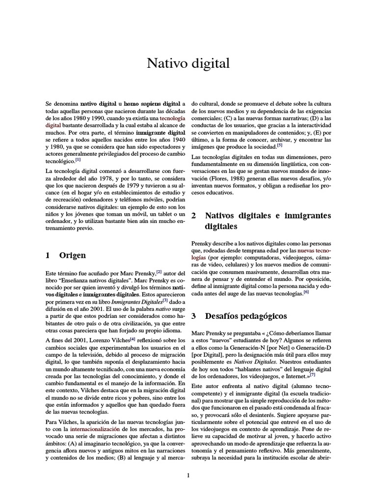 Image Result For Nativo Digital Wikipedia La Enciclopedia Libre