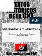 [Textos históricos de la CNT] Independencia y autonomía (Editorial Solidaridad Obrera, 19-11-1918) [Anarquismo en PDF].pdf