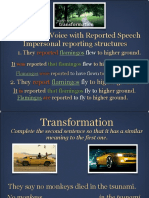 Reported Speech & Passive Voice