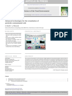 Advanced Technologies For The Remediation of Pesticide-Contamintaed Soils