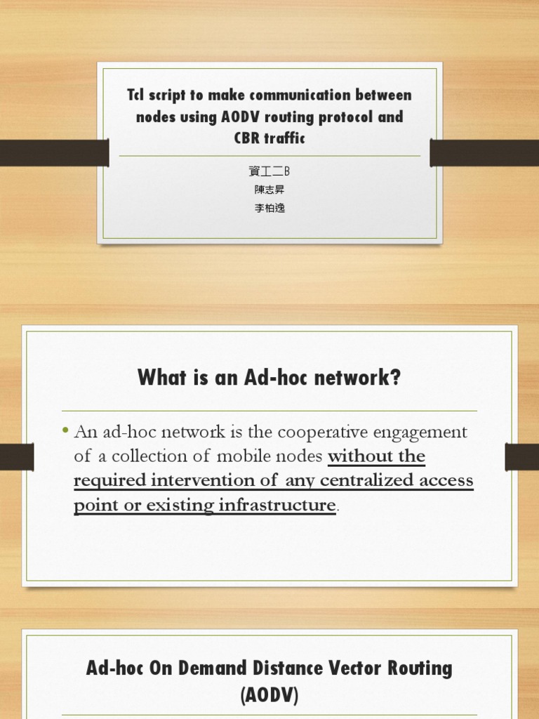 Ad Hoc On-Demand Routing Protocol | PDF | Routing | Communications ...