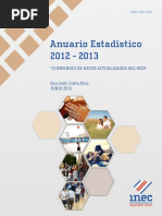 Anuario Estadístico Costa Rica 2014 y 2015