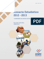 Anuario Estadístico 2012-2013