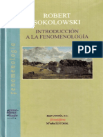 Introduccion A La Fenomenología Robert Sokolowski