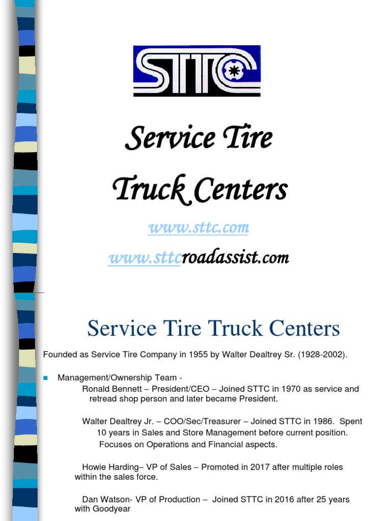 Service Tire Truck Centere ǀ STTC Strategic Management Customer