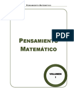 Guía de Trabajo PENSAMIENTO MATEMÁTICO PDF