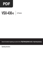 VSX-430 Manual en