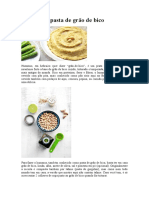 Hummus - Pasta de Grão de Bico