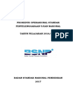 Prosedur Operasional Standar Penyelenggaraan Ujian Nasional