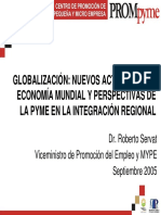 Globalizacin Nuevos Actores de La Economa Mundial y Perspectivas de La Pyme en La Integracin Regional 21058 PDF