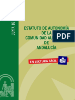 Estatuto de Autonomia de Andalucia en Lectura Facil - 0 PDF