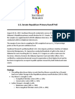 Southeast Research Senate Poll