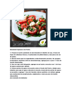 Ensalada Capresse Con Pesto