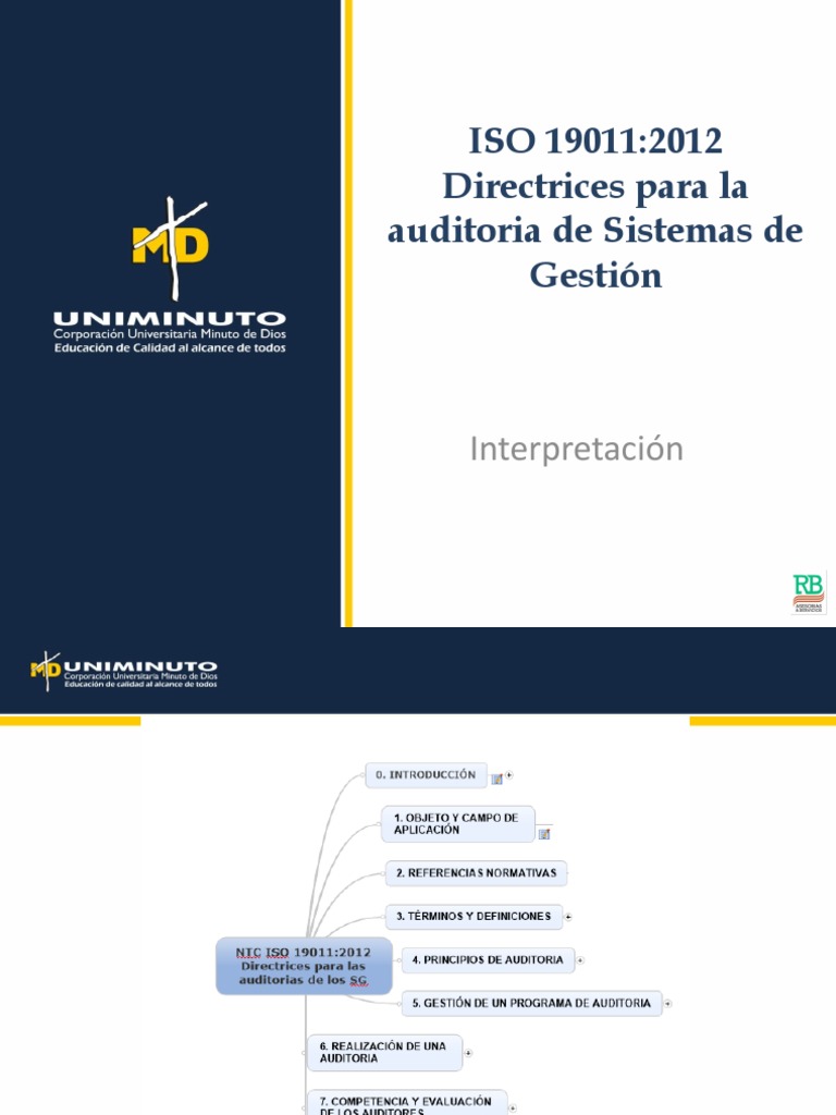 Presentación ISO 19011 2011 PDF Planificación