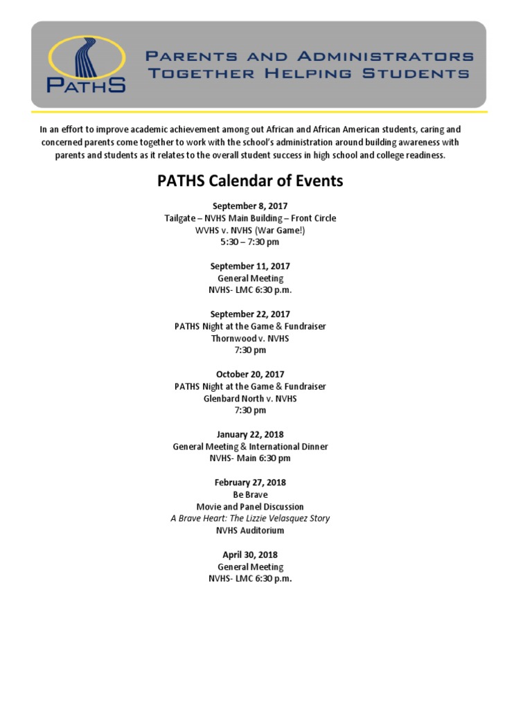 Events for African American Student Success | PDF