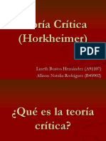 Teoría Crítica (Horkheimer)