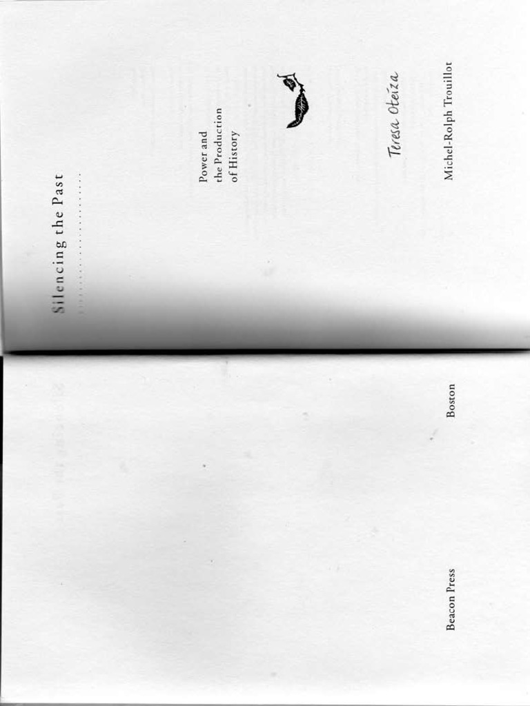 Silencing The Past: Power and The Production of History | PDF