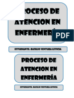 Proceso de Atencion en Enfermería