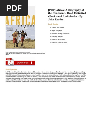 Africa A Biography Of The E Books Written Communication