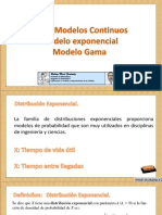 Distribución Exponencia y Gama